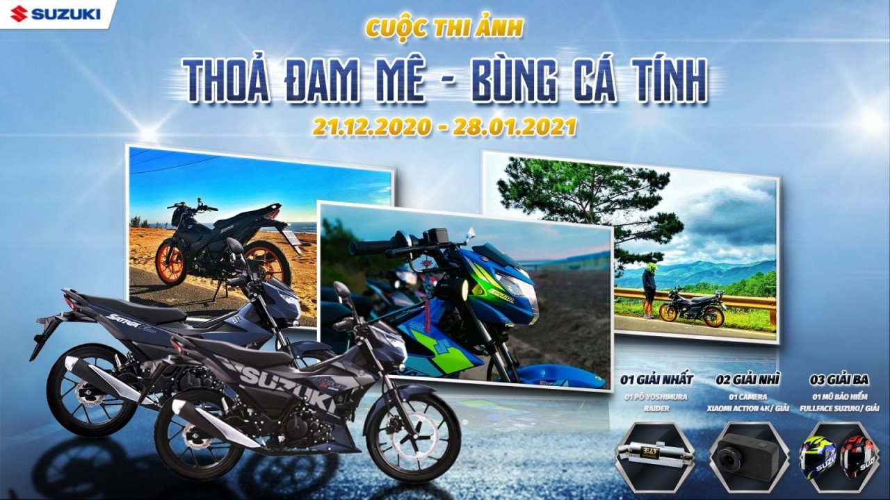 Suzuki tổ chức cuộc thi ảnh cùng xe Raider, Satria