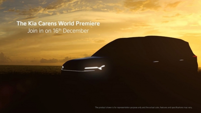 Kia Carens thế hệ mới sẽ ra mắt vào ngày 16/12