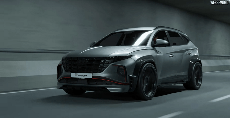 Hyundai Tucson cực ngầu với bản độ thân rộng
