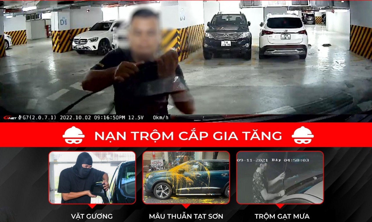 GNET G7 - camera hành trình có tính năng ghi hình khi xe tắt máy