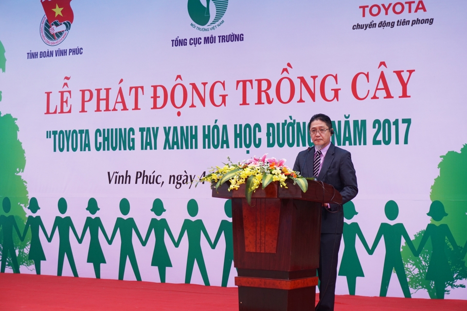 toyota viet nam trong 1000 cay xanh tai cac truong hoc tren ca nuoc trong nam 2017