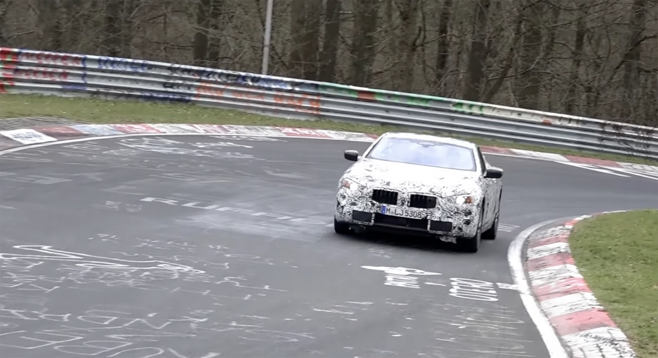 bmw series 8 xuat hien tren duong chay thu tai nurburgring duc