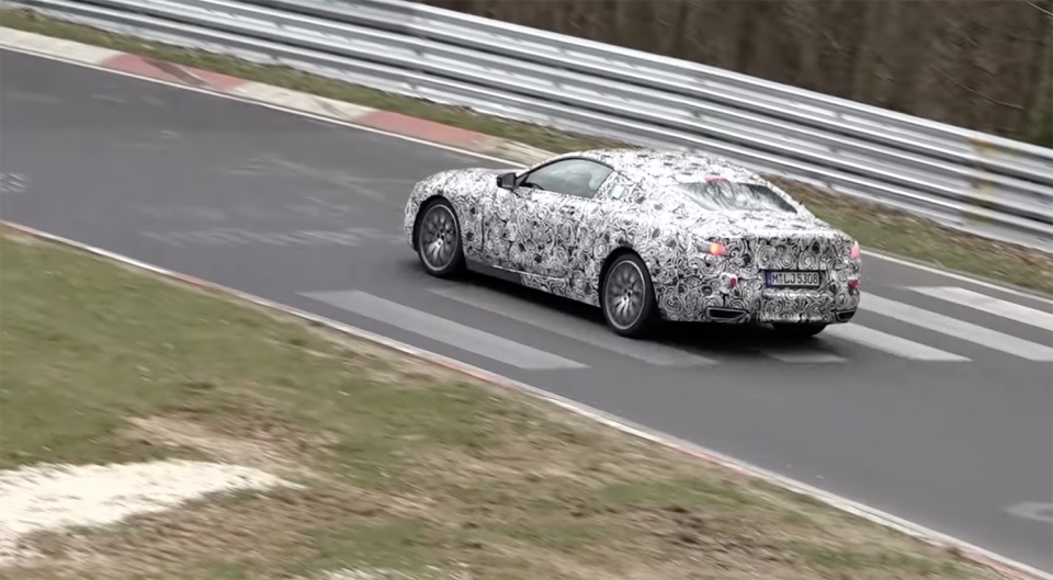 bmw series 8 xuat hien tren duong chay thu tai nurburgring duc