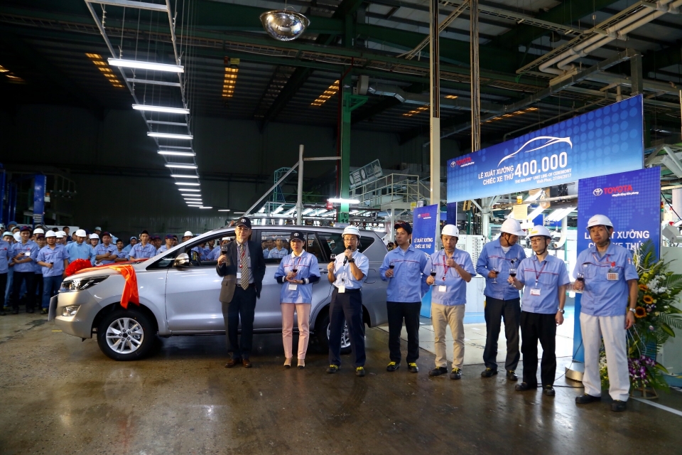 Toyota Việt Nam xuất xưởng chiếc ô tô thứ 400.000