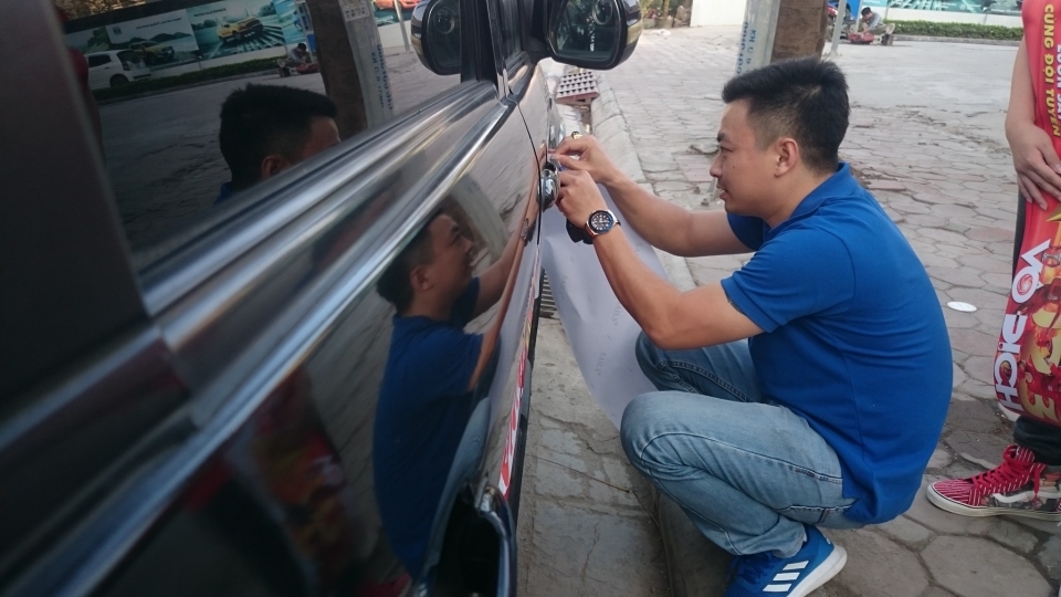 otofun phat mien phi decal co dong doi tuyen u23 viet nam