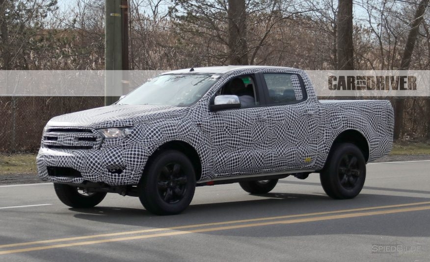 ford ranger 2019 xuat hien tren duong chay thu tai my