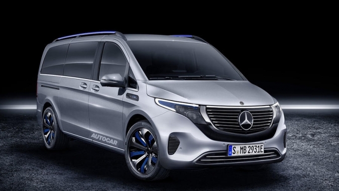 Mercedes-Benz V-Class chạy điện sẽ có mặt tại triển lãm Geneva