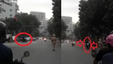 Đánh võng trước đoàn xe hộ tống, người đàn ông bị CSGT truy đuổi