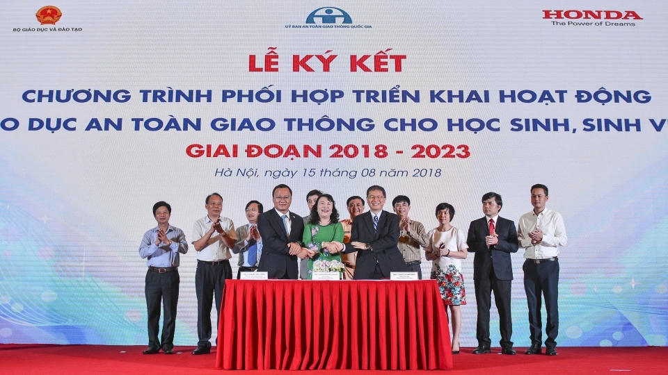 Honda Việt Nam và Uỷ ban ATGT quốc gia 'bắt tay' dạy trẻ mầm non