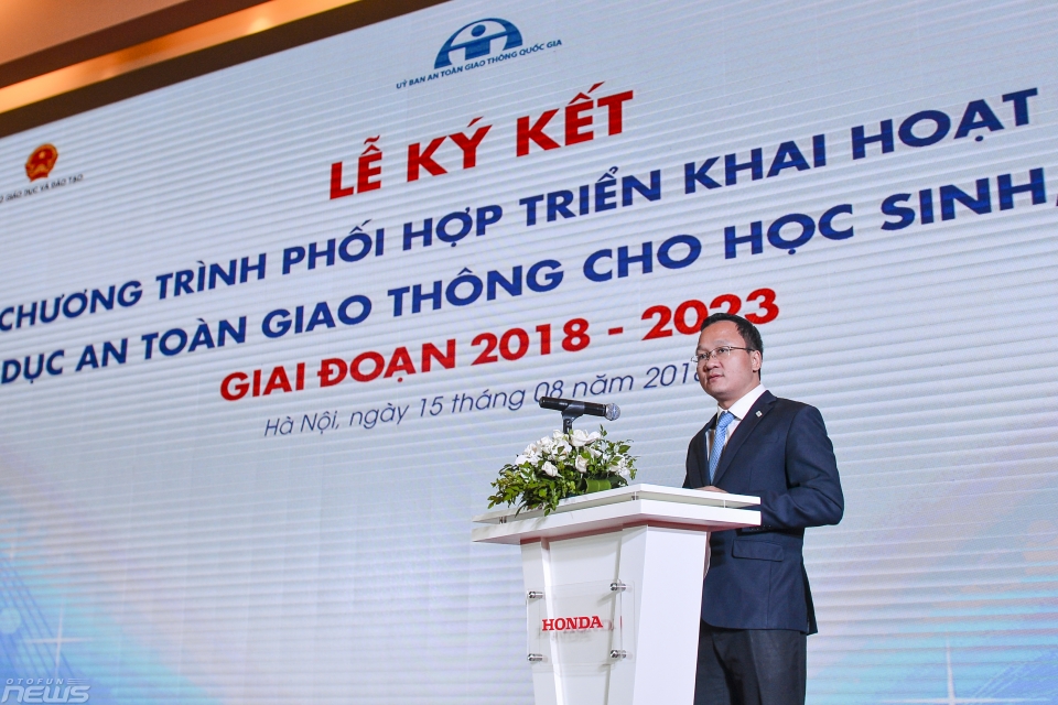 honda viet nam va uy ban atgt qg ky ket chuong trinh trien khai hoat dong giao duc atgt