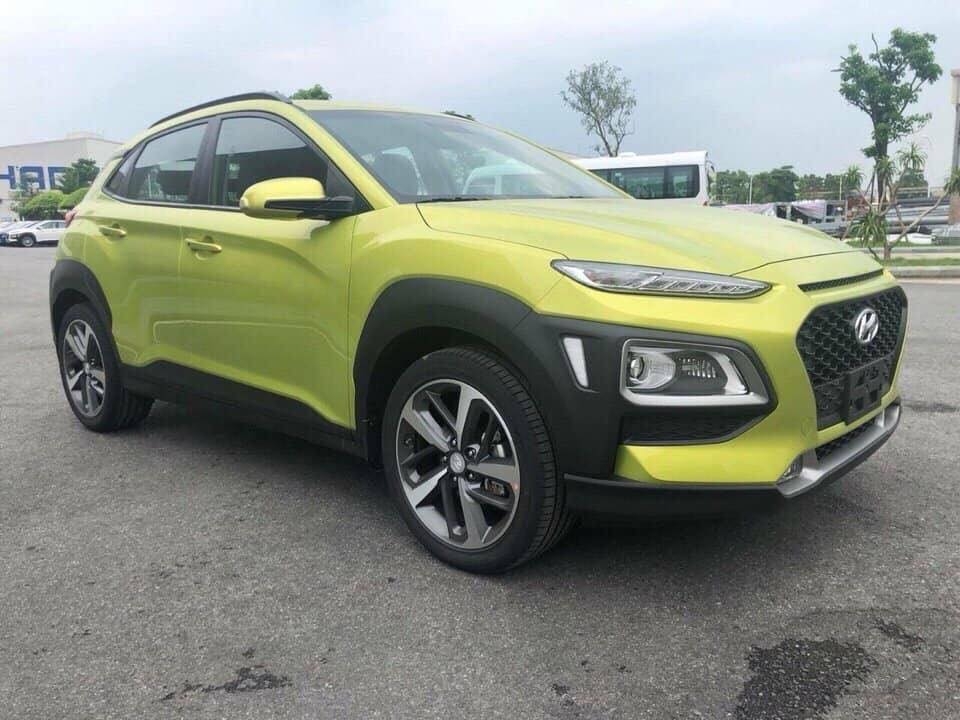 ngam hyundai kona mau xanh la an tuong truoc them ra mat