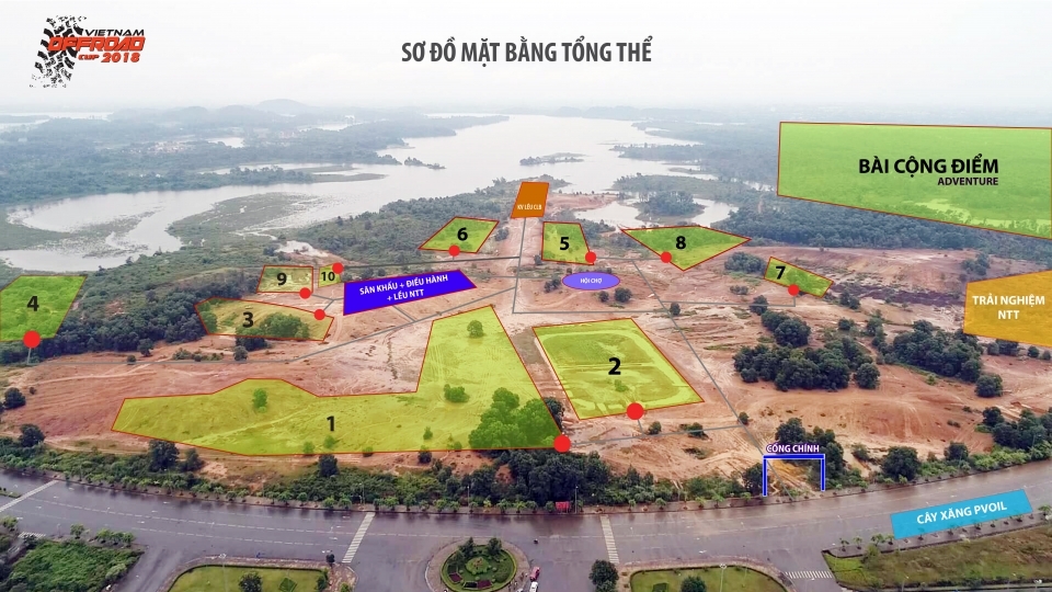 Công bố sơ đồ các khu vực ở VOC 2018