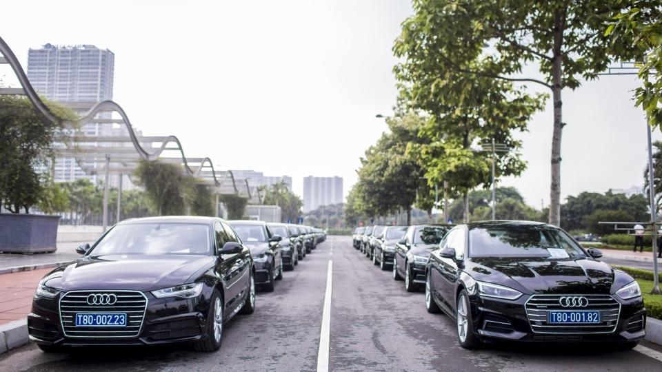 Dàn xe sang Audi đồng hành cùng Diễn đàn Kinh tế Thế giới