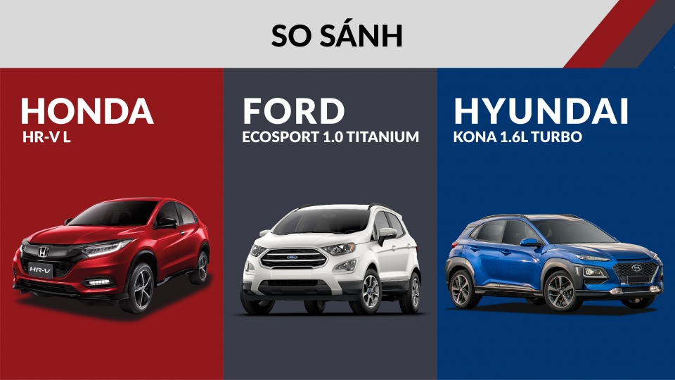 hyundai kona ford ecosport honda hr v chon suv do thi co nho nao