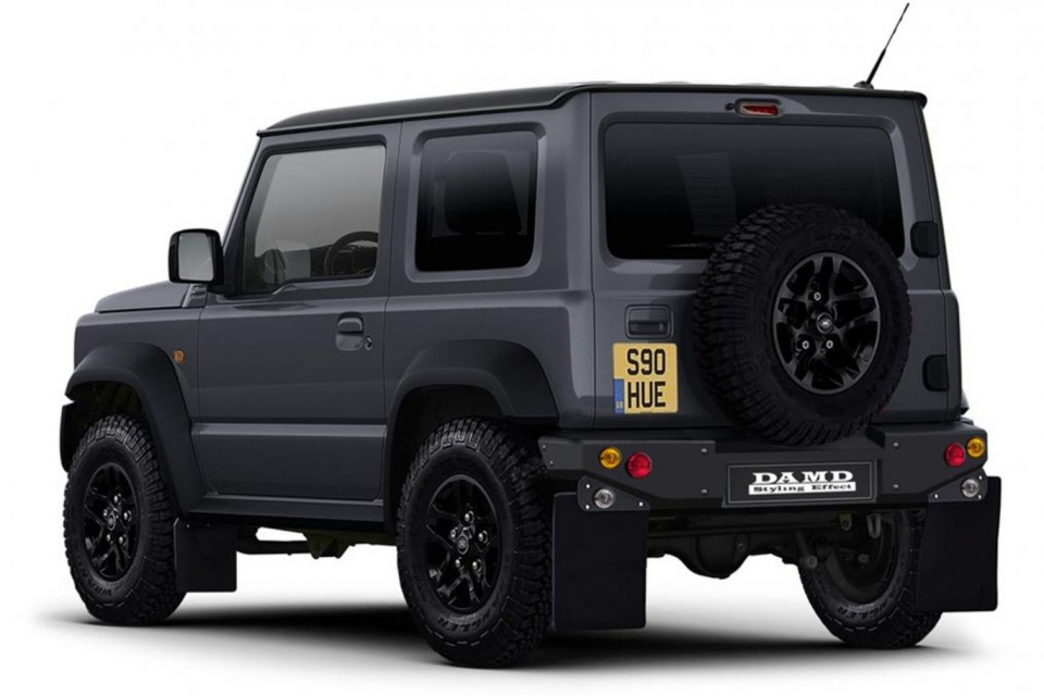 suzuki jimny khoac ao land rover defender an tuong