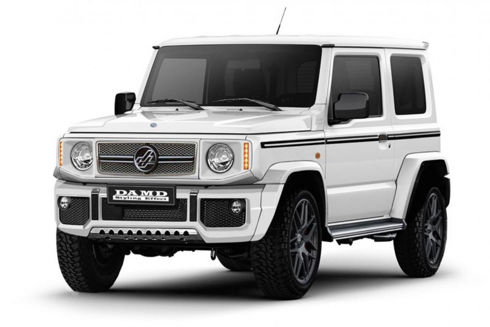 suzuki jimny khoac ao land rover defender an tuong