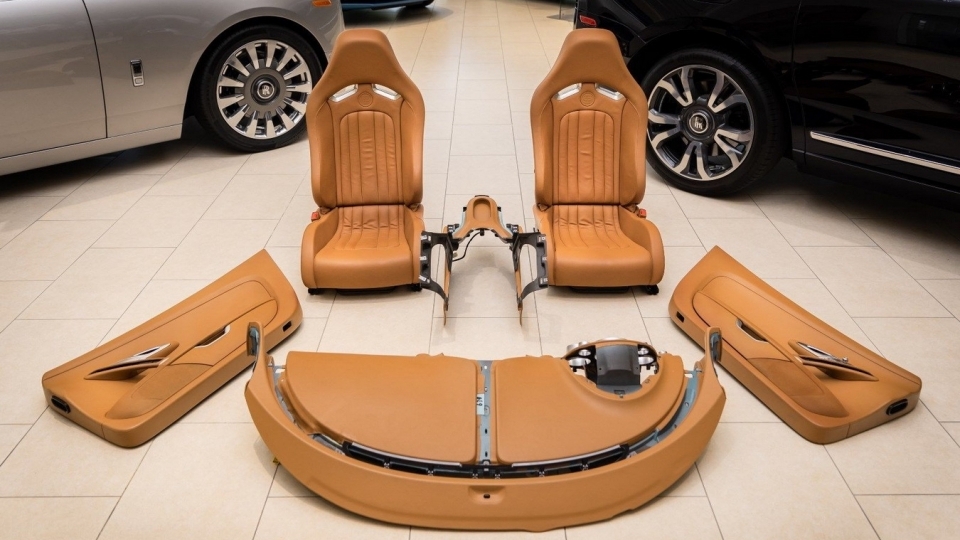 Nội thất siêu xe Bugatti Veyron 2008 có giá 150.000 USD trên eBay