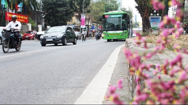 Hà Nội: Dừng triển khai tuyến buýt nhanh BRT02 Kim Mã - Hòa Lạc
