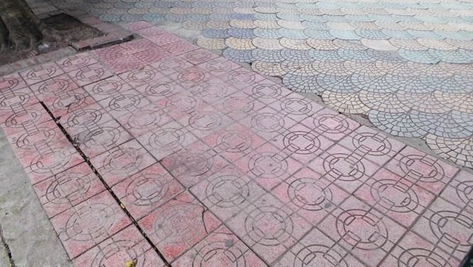 ha noi can canh chiec ao va hon 20 loai gach da duoc lat o ho guom