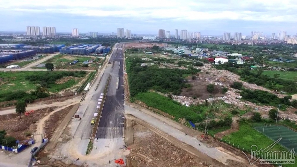 Ngắm "đường nghìn tỷ" nối 3 quận Thủ đô từ trên cao ngam duong nghin ty noi 3 quan thu do tu tren cao