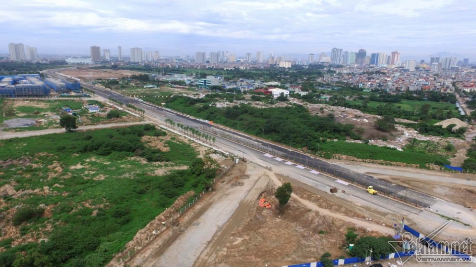 Ngắm "đường nghìn tỷ" nối 3 quận Thủ đô từ trên cao ngam duong nghin ty noi 3 quan thu do tu tren cao