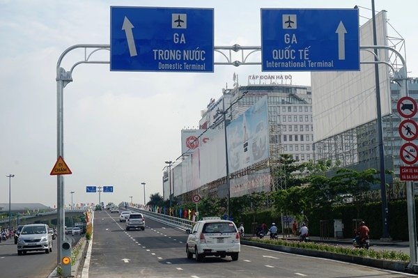 tp ho chi minh khanh thanh cau vuot 2 nhanh chay vao tan cua san bay tan son nhat