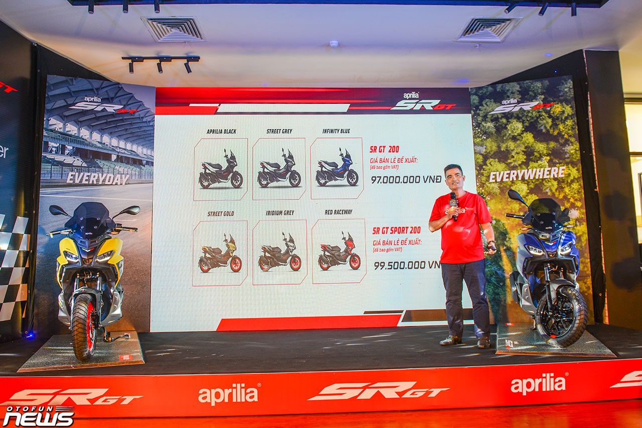 Piaggio Việt Nam ra mắt Aprilia SR GT 200, giá từ 97 triệu