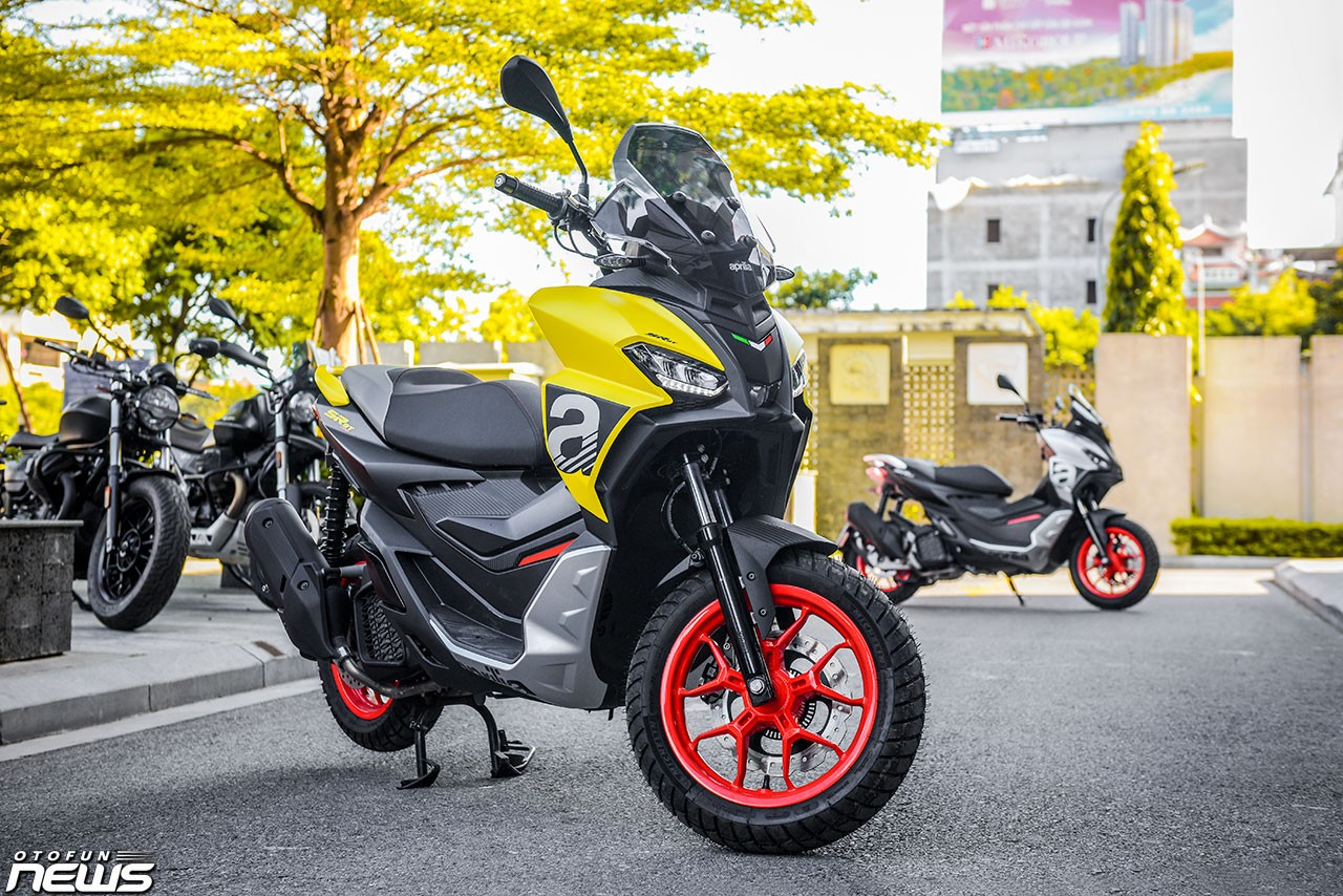 Hình chi tiết Aprilia SR GT 200 bản thể thao giá gần 100 triệu