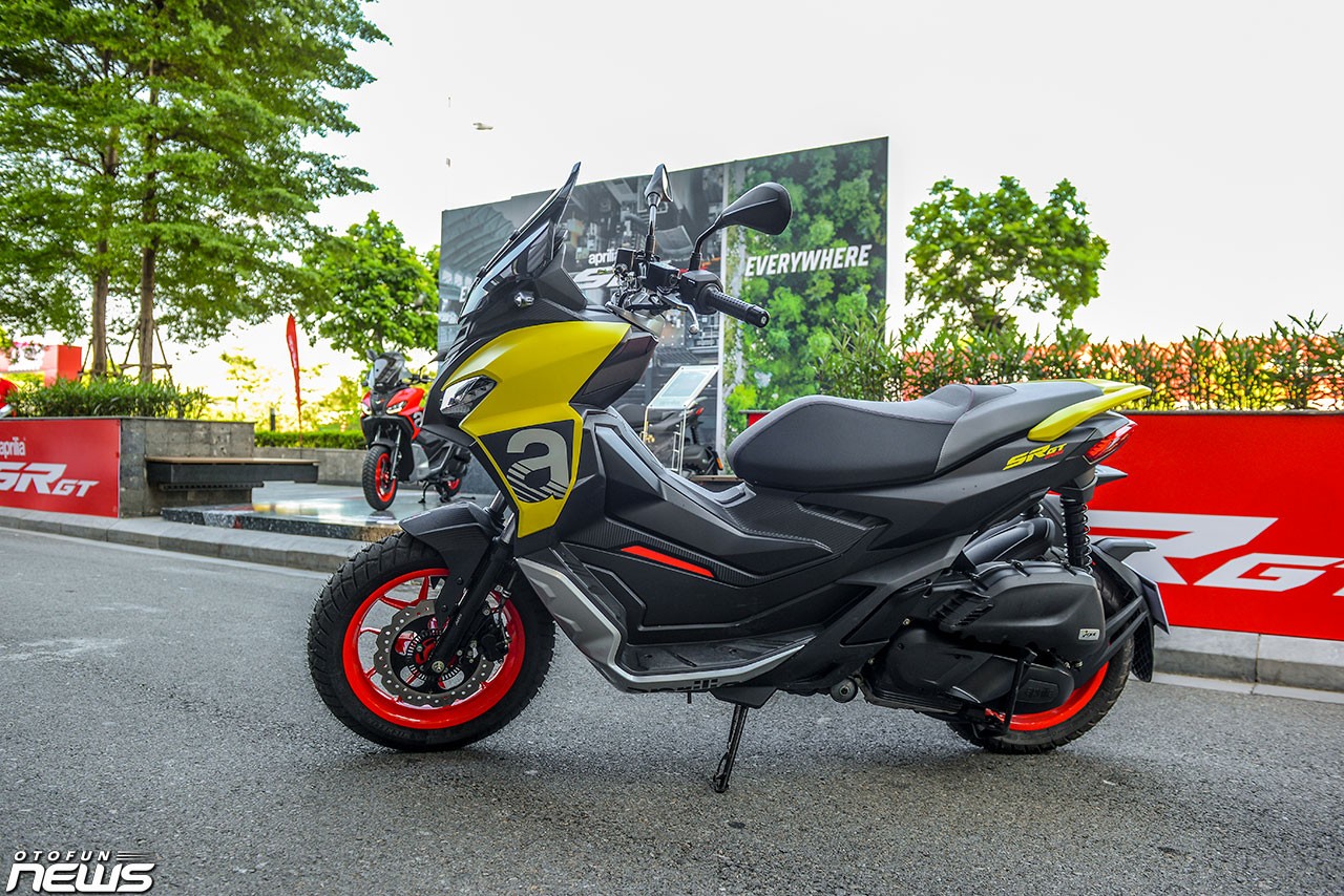 Hình chi tiết Aprilia SR GT 200 bản thể thao giá gần 100 triệu