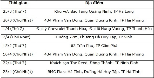 chi tiet chuong trinh lai thu xe chevrolet colorado 2017
