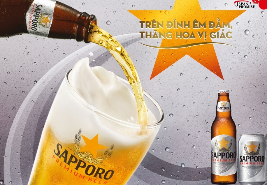 Tận hưởng mùa hè đẳng cấp cùng bia Sapporo