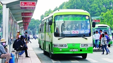 TP Hồ Chí Minh: Ưu tiên xe buýt chạy làn giữa ở hai tuyến đường