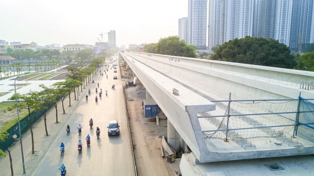 hinh anh moi nhat ve tuyen metro nhon ga ha noi