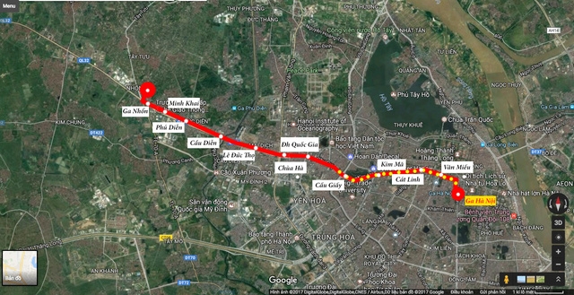 hinh anh moi nhat ve tuyen metro nhon ga ha noi