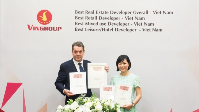 Vingroup đoạt ngôi vị "Nhà phát triển bất động sản tốt nhất Việt Nam 2017"