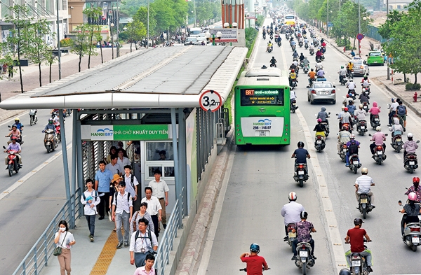 ha noi vo ke hoach trien khai tuyen buyt nhanh brt thu 2