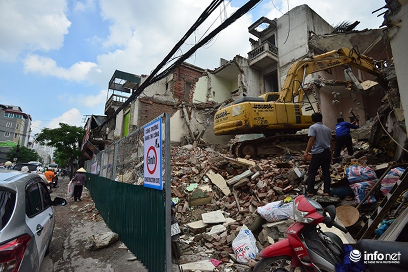 ha noi can canh nut that co chai tren duong nghin ty dang duoc giai toa