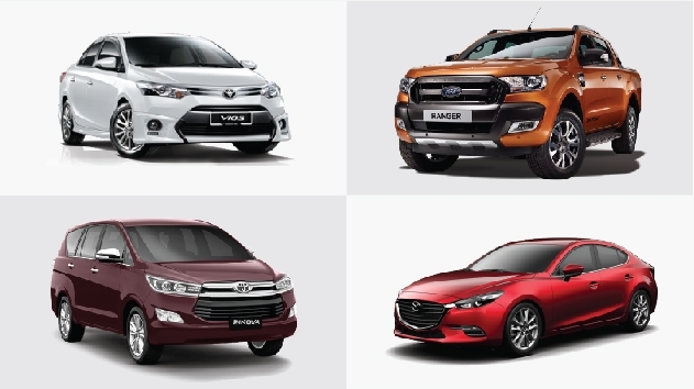 Mười mẫu xe VAMA bán chạy nhất tháng 11/2017