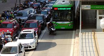 Gắn camera phạt nguội xe lấn làn buýt nhanh