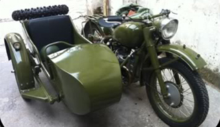 Dựng xe sidecar Trường Giang