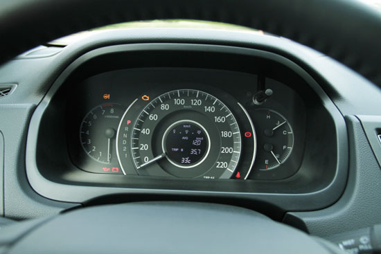 Bảng đồng hồ tốc độ ấn tượng với đèn báo chế độ ECON nhằm hướng dẫn người lái chạy xe một cách tiết kiệm nhất.
