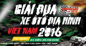 Giải đua xe địa hình Việt Nam năm 2016 sẽ diễn ra từ ngày 24/9