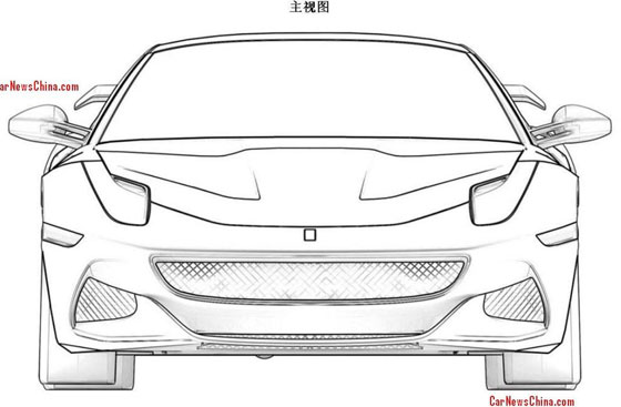 Ferrari lộ bản vẽ bằng sáng chế F12 Spyder