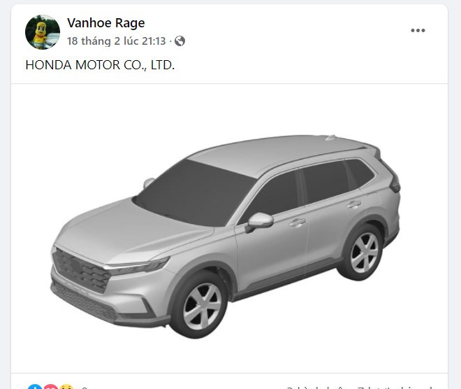 Lộ hình ảnh thiết kế Honda CR-V 2023