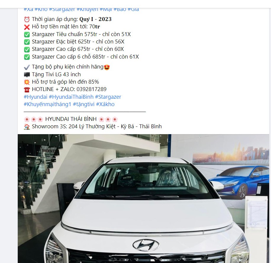 Đại lý giảm giá sốc Hyundai Stargazer tới 70 triệu đồng