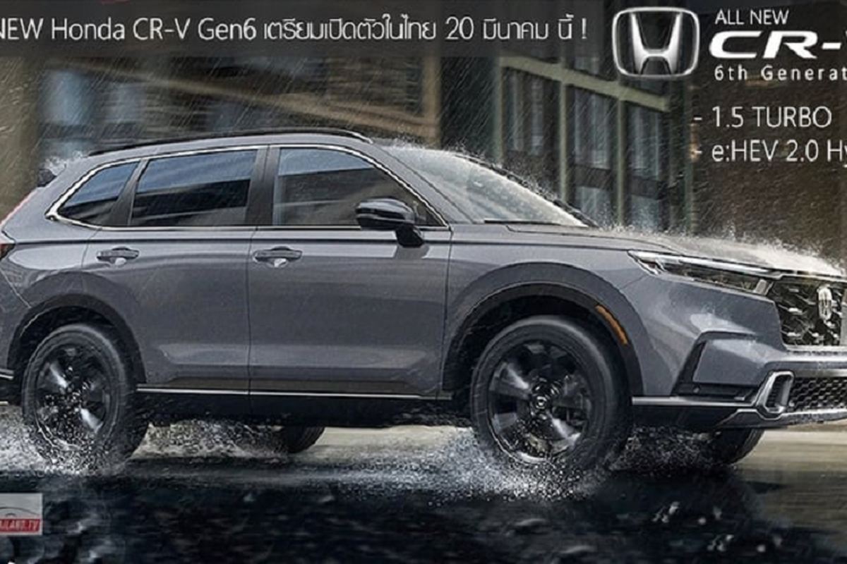 Honda CR-V 2023 vừa ra mắt tại Thái Lan có cả động cơ Turbo và Hybrid