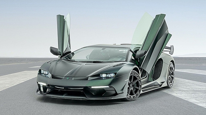 Bò tót Lamborghini Aventador SVJ “lột xác” sau khi qua tay hãng độ Mansory