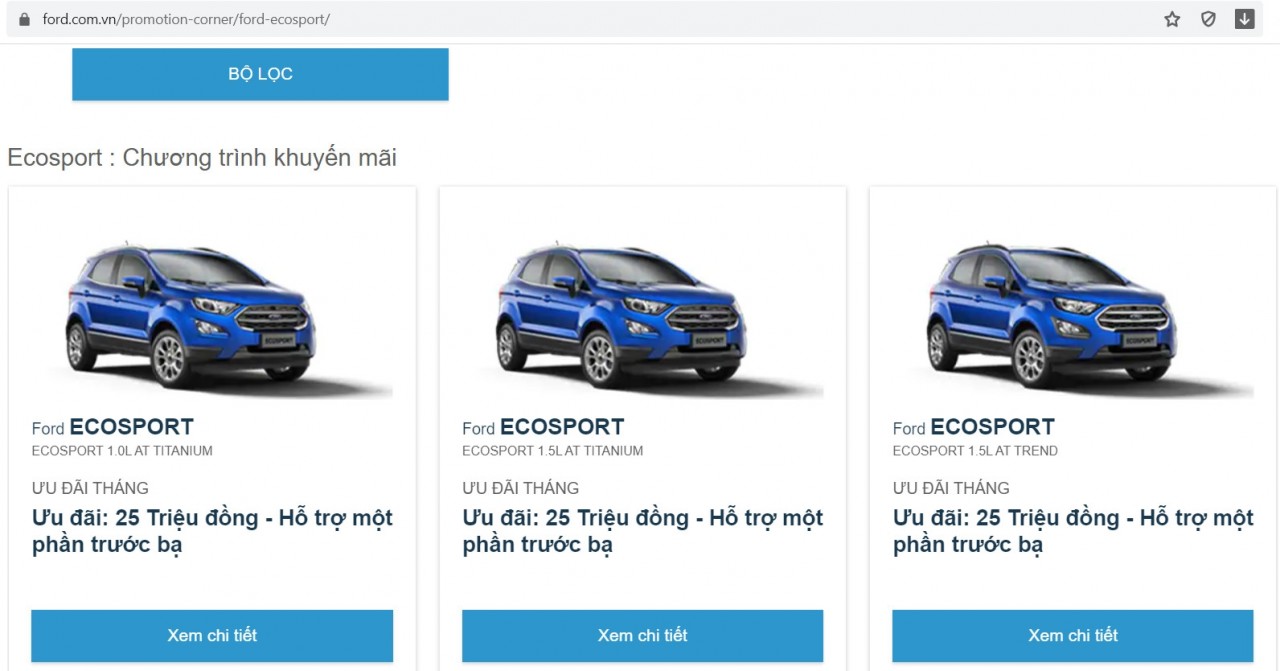 Bước sang tháng 3, Ford Việt Nam ưu đãi đến 30 triệu đồng Bước sang tháng 3, Ford Việt Nam ưu đãi đến 30 triệu đồng