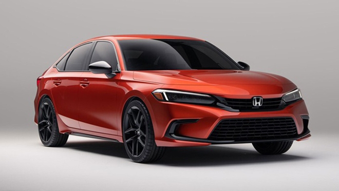 Lộ ảnh thực tế Honda Civic 2022 chạy trên đường