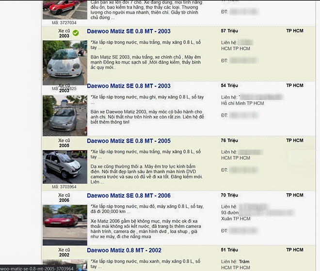 Daewoo Matiz cũ giá chỉ còn 50 triệu đồng, ngang ngửa Honda AirBlade
